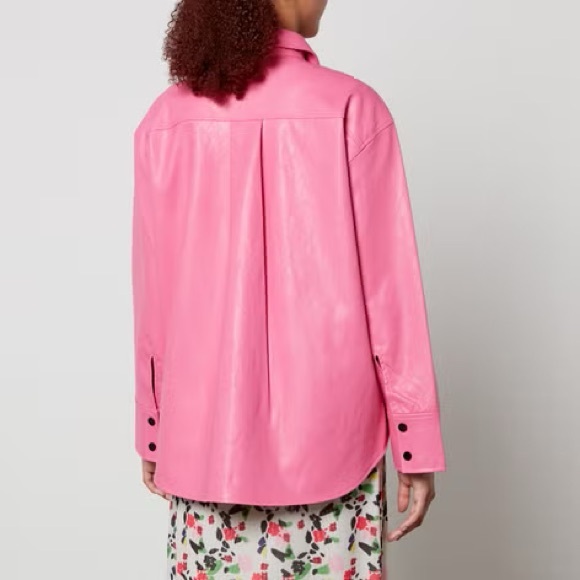 Baum Und Pferdgarten Pink Faux Leather Shirt 💕💐 - Picture 2 of 13